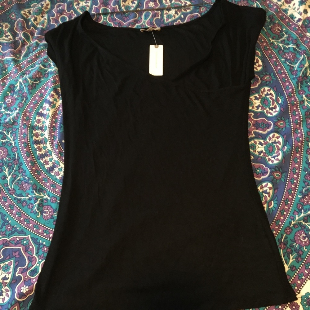 NWT Bordeaux wrap top